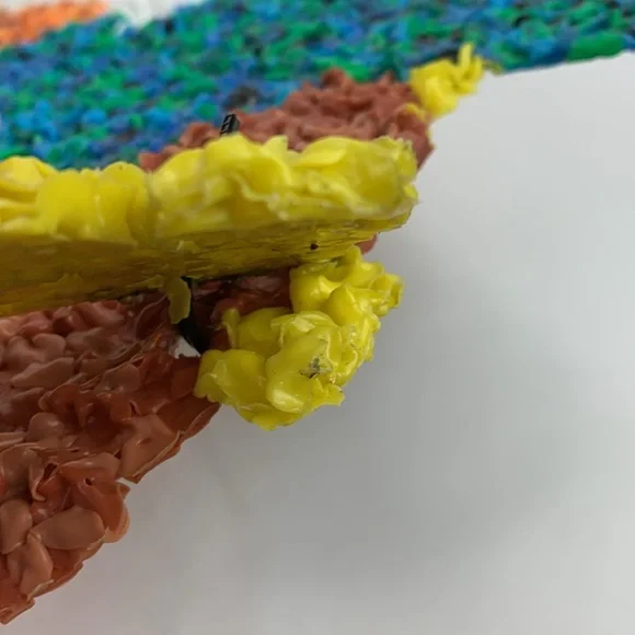 Vintage Melted Popcorn Wall Decoration Thanksgiving Large Turkey Collectible